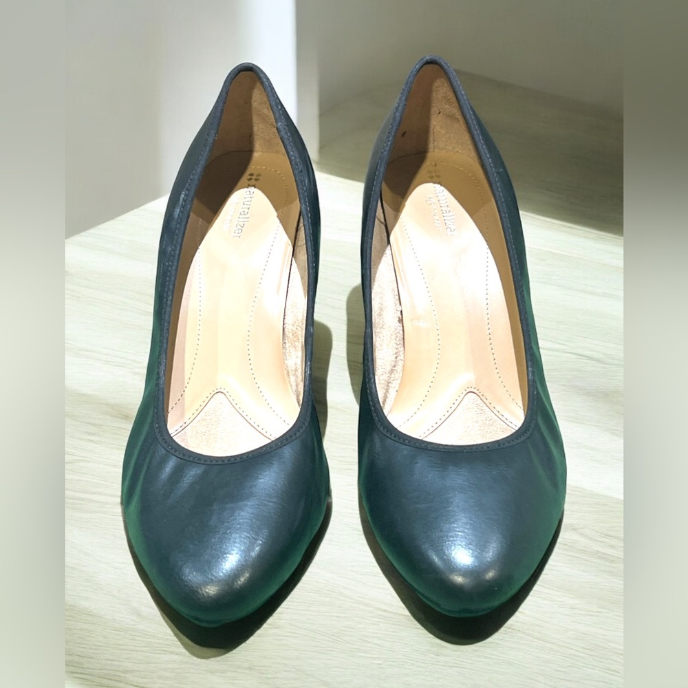 Naturalizer N5 Contour Black Leather Pump Shoes Size 12. - Picture 2 of 5